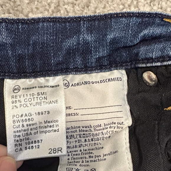 AG Adriano Goldschmied the Stilt cigarette leg Jeans 28R - Picture 6 of 6